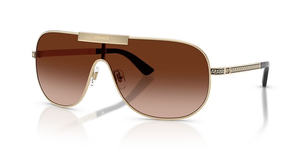 Versace VE2293 XXL (0 - 140) with Brown lenses and Gold frame