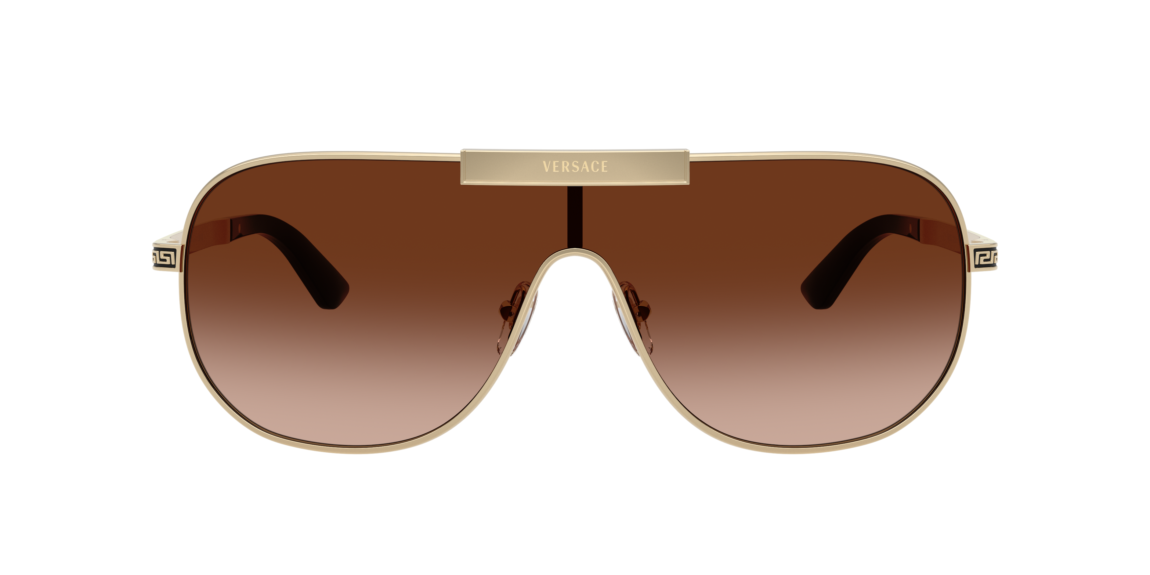 Versace VE2293 XXL (0 - 140) with Brown lenses and Gold frame