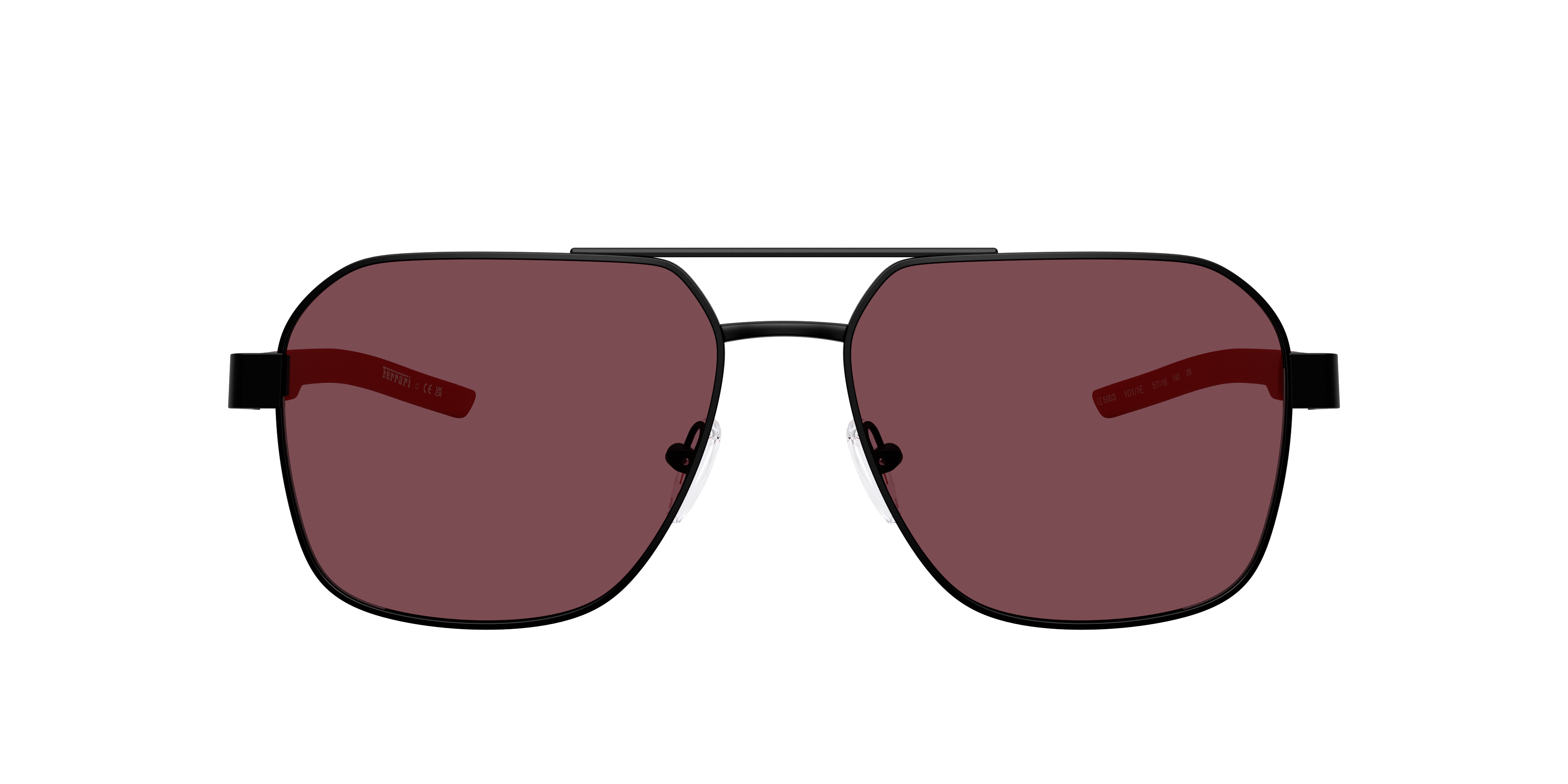 Scuderia Ferrari 60mm Mirrored Pilot Sunglasses In Red Ferrari Exclusive