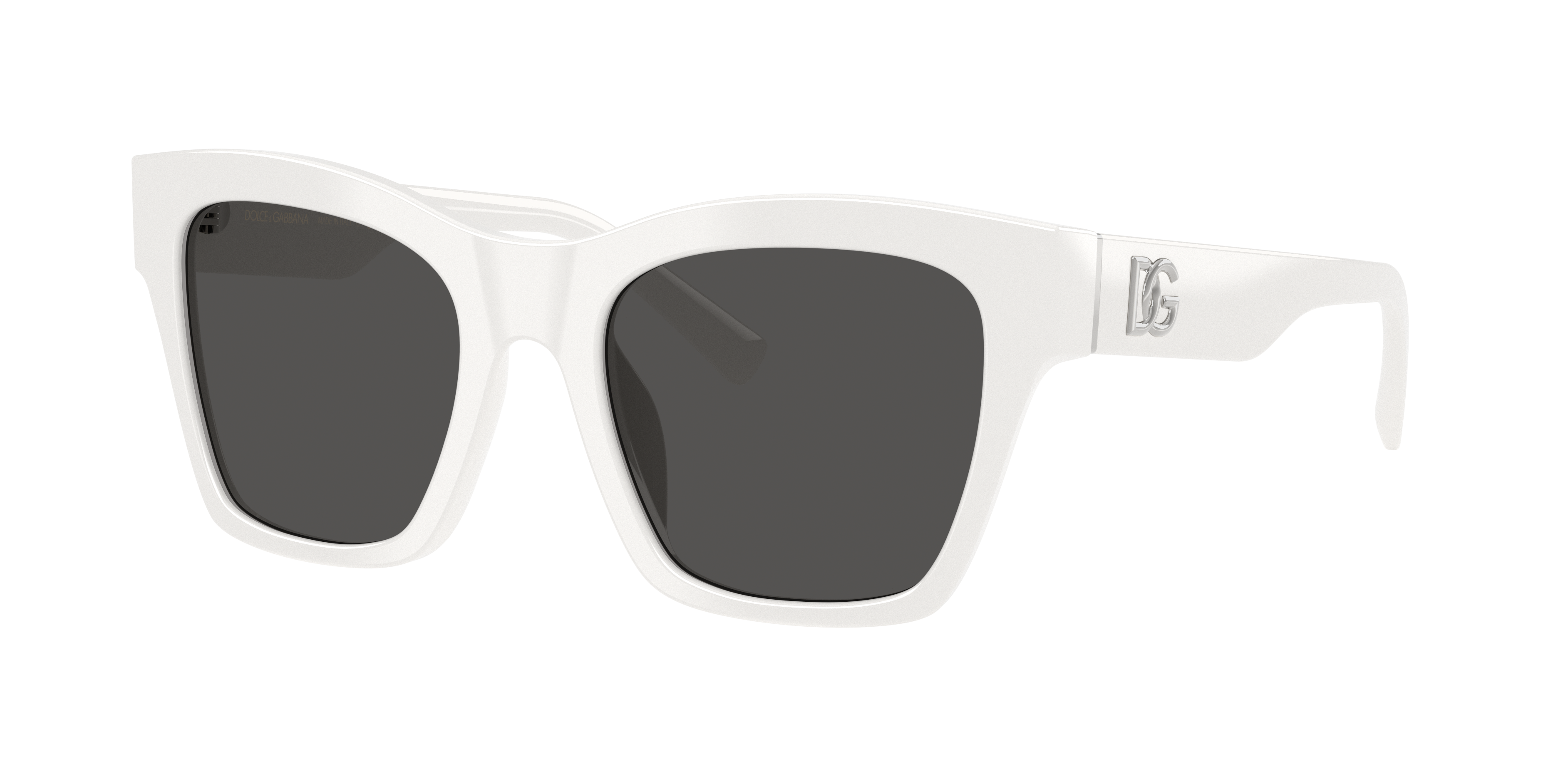 Dolce&Gabbana Woman Sunglass DG4512 -  Frame color: White, Lens color: Dark Grey