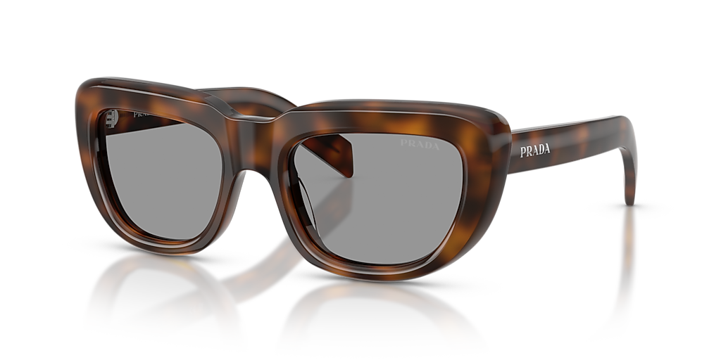Prada PR D07S S (53 - 20) with Grey lenses and Tortoise frame