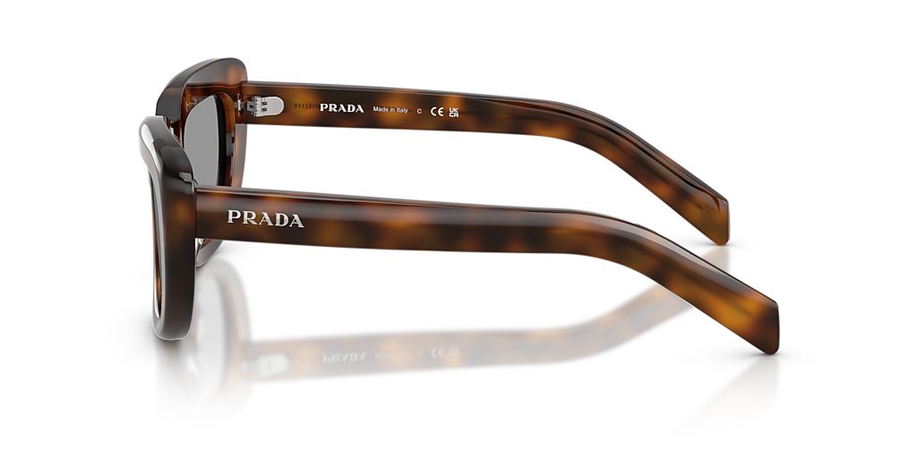 Prada PR D07S S (53 - 20) with Grey lenses and Tortoise frame
