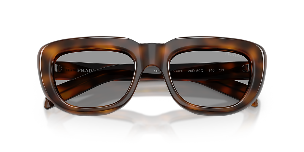 Prada PR D07S S (53 - 20) with Grey lenses and Tortoise  display picture 1