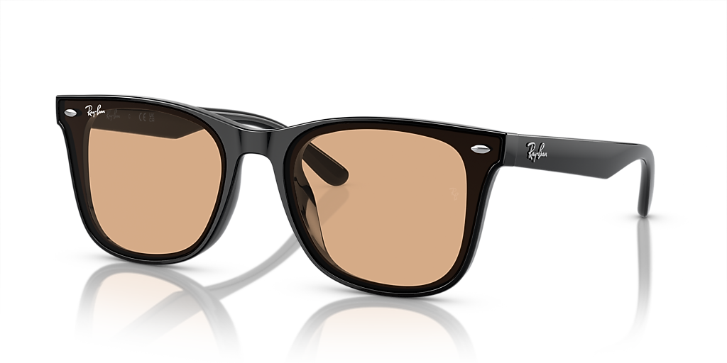 Ray-Ban RB4391D XL (65 - 18) with Brown lenses and Black frame 