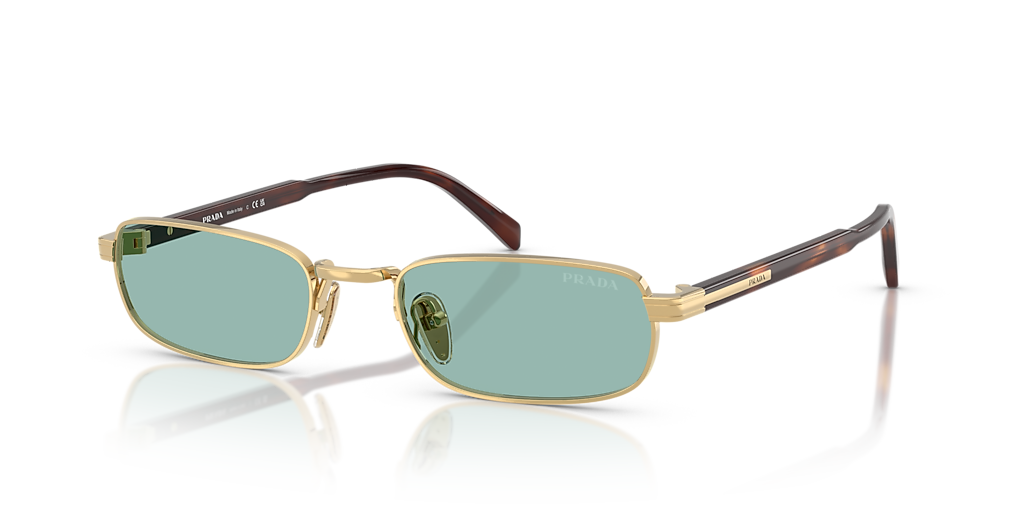 Prada PR B54S M (54 - 20) with Green lenses and Gold frame
