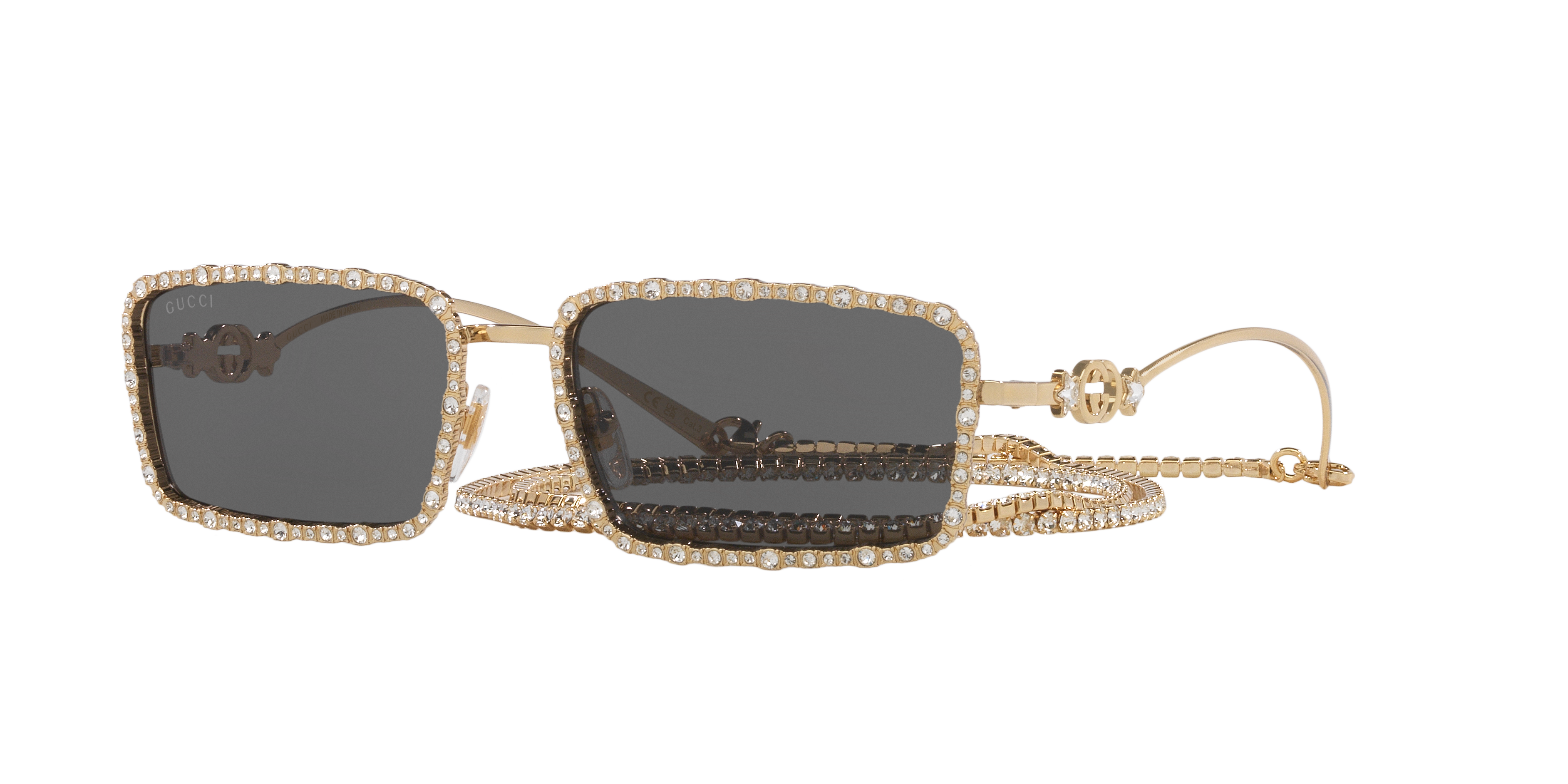 サングラス Gucci Sunglasses GG0918S 001 Luxury Half-Frame Amazon.com: Gucci Square/Rectangle Sunglasses Havana Gold