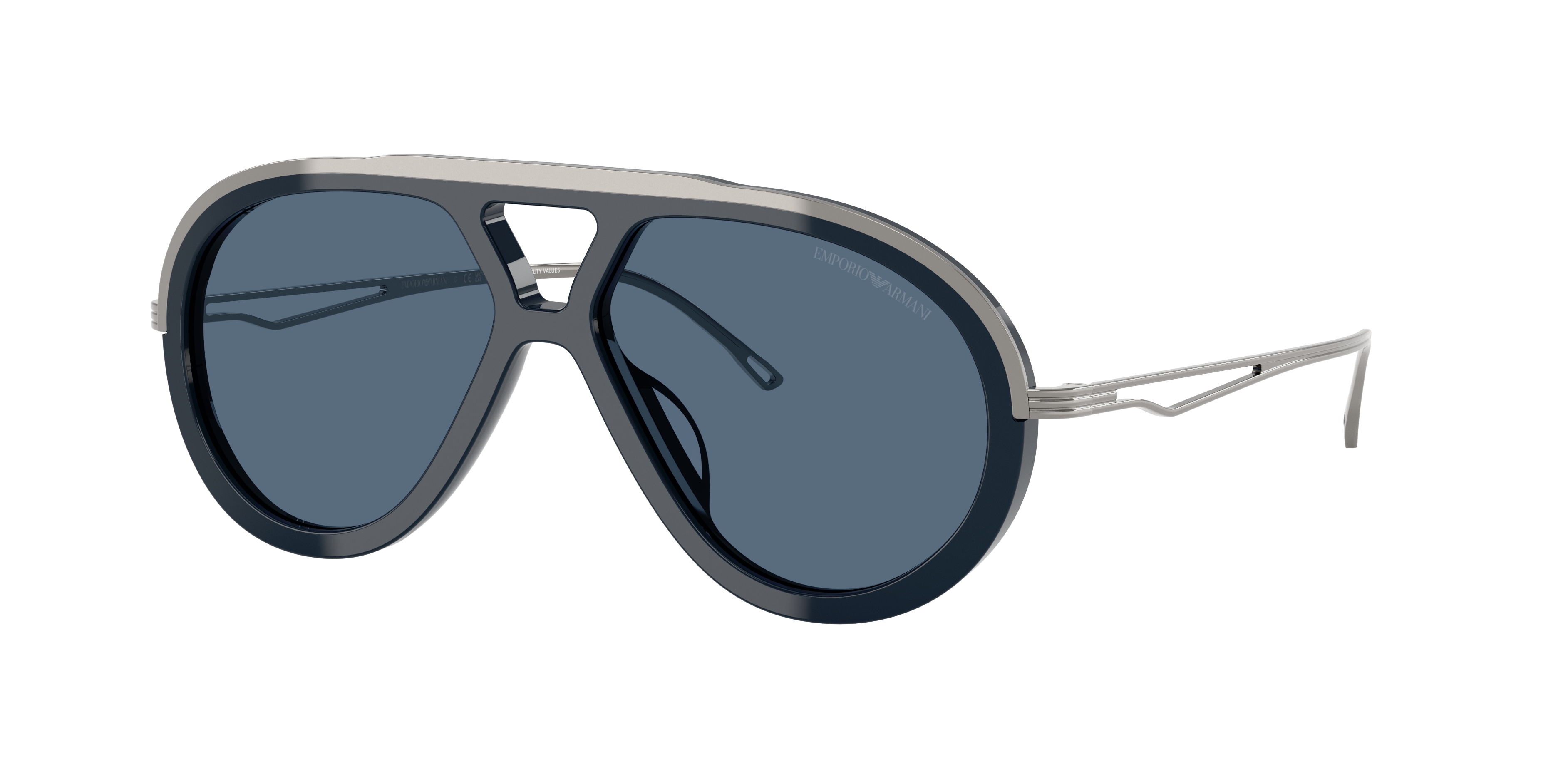 Emporio Armani Man Sunglass EA4242U -  Frame color: Shiny Blue, Lens color: Blue