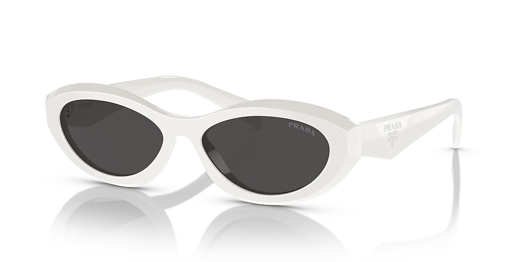 Prada PR 26ZS M (55 - 16) with Grey lenses and White frame
