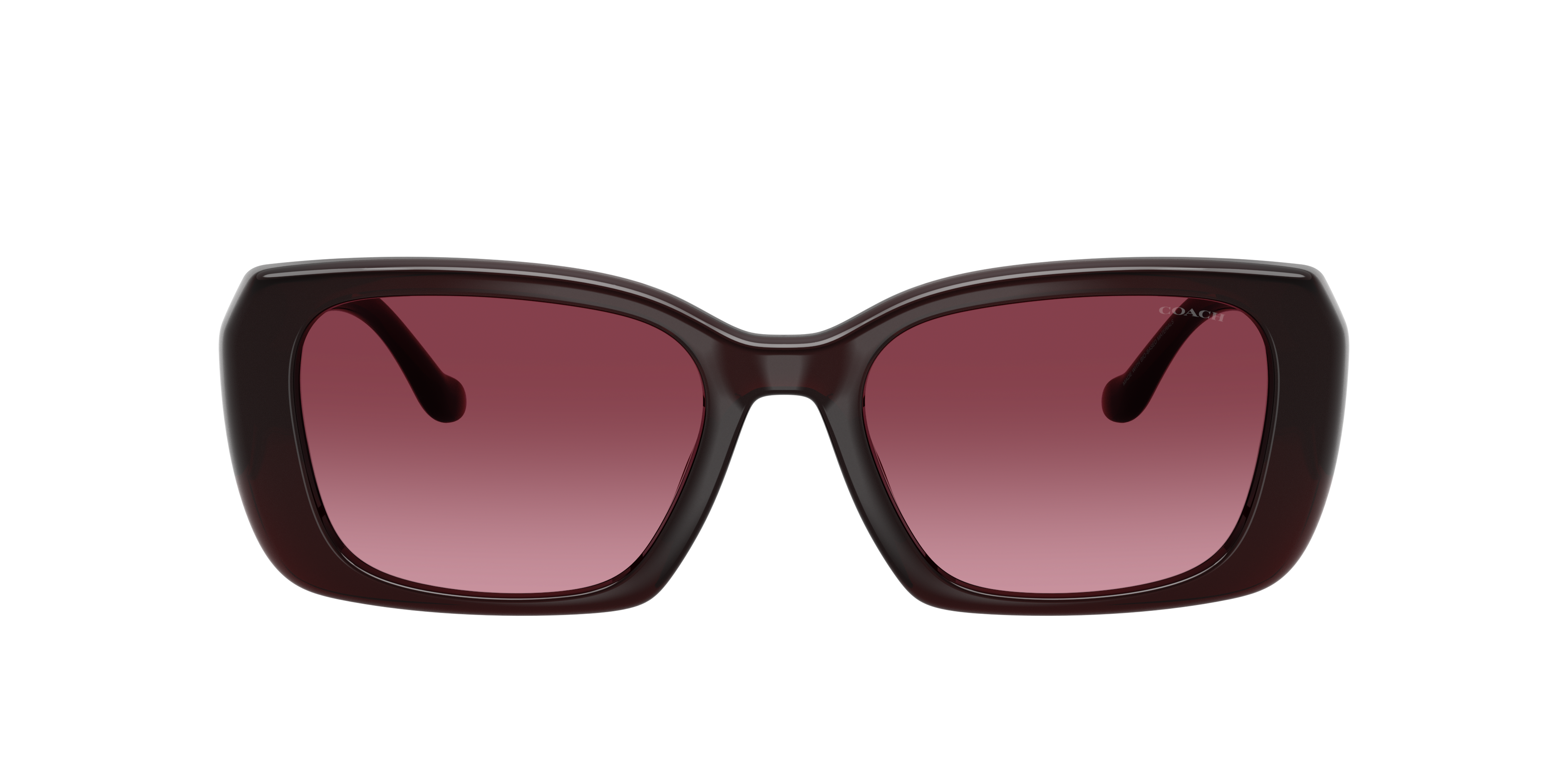 Coach Maxi Sculpted C Oversized Rectangle Sunglasses In Brown