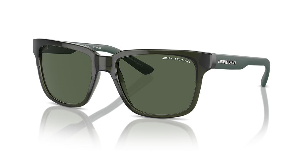 Armani Exchange AX4026S M (56 - 17) with Green lenses and Green