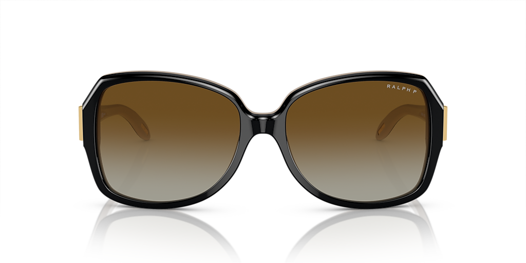 Ralph Lauren RA5138 Havana Square Sunglasses w/ case | Brown Gradient Lenses Ralph by Ralph Lauren RA5138 601/13 Havana 58 Gradient main image 3