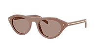 PRADA PR B15SF Root Tortoise - Women Luxury Sunglasses, Light Brown Lens