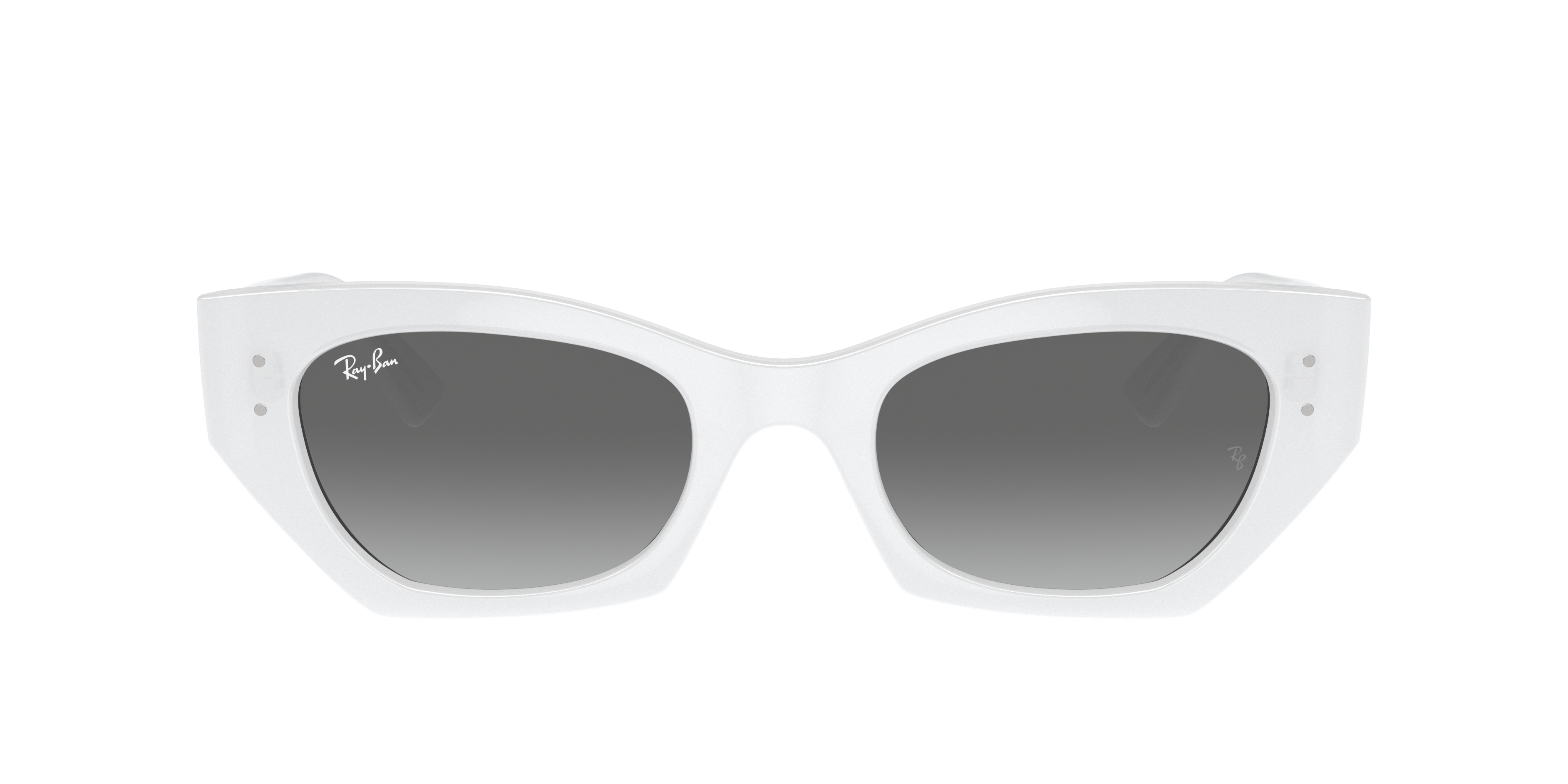 小物 Ray-Ban ORB4430F - Zena 667787 White Ray-Ban RB4430 Zena Bio-Based S (49 - 22) with Grey lenses