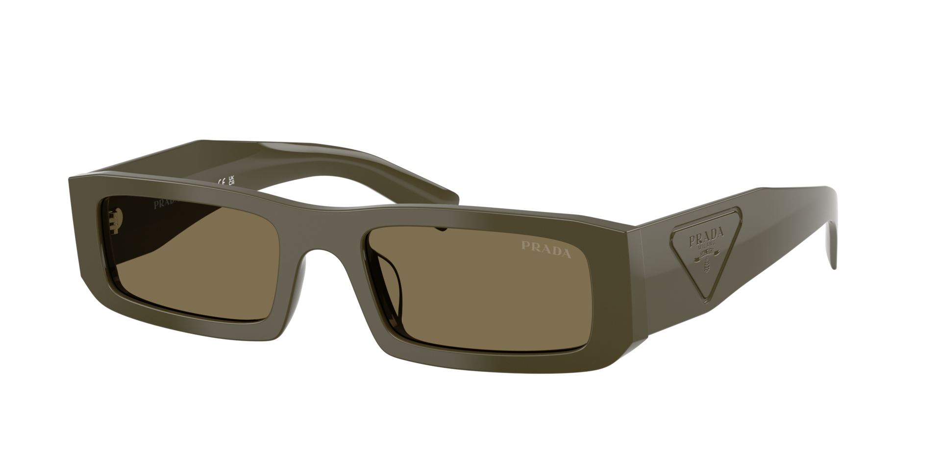 Prada Man Sunglass PR D09SD -  Frame color: Laurel, Lens color: Light Brown
