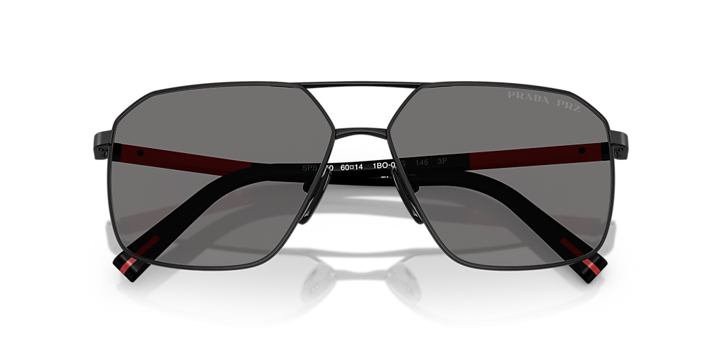 PRADA LINEA ROSSA PS A50S Matte Black - Men Sunglasses, Dark Grey Polar Lens