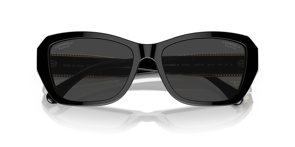 Chanel Butterfly Sunglasses CH5516A L (56 - 17) with Black lenses