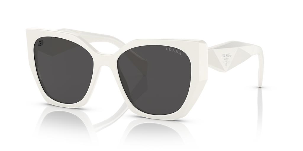 Prada PR 19ZS M (55 - 17) with Grey lenses and White frame
