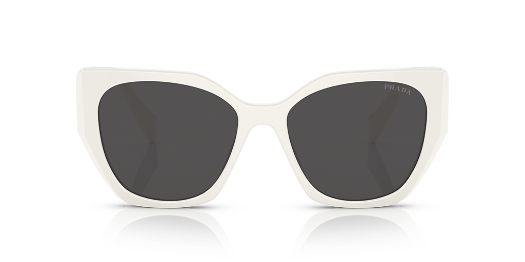 PRADA PR 19ZS Talc - Women Luxury Sunglasses, Dark Grey Lens