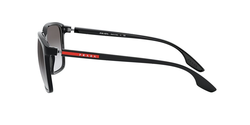 PRADA LINEA ROSSA PS 06VS Black - Men Sunglasses, Grey Gradient Lens