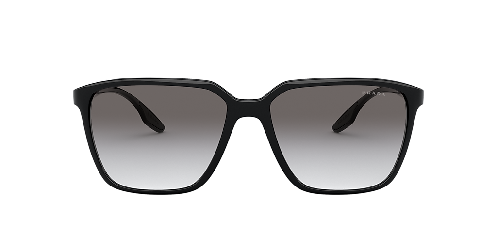 PRADA LINEA ROSSA PS 06VS Black - Men Sunglasses, Grey Gradient Lens
