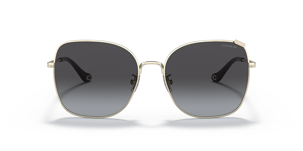 Coach HC7133 C7997 XL (57 - 17) with Grey lenses and Gold  display picture 3