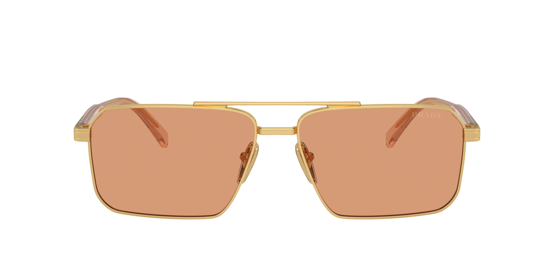 Prada Cinema SPR 53S 1AB-0A7 Sunglasses Gold Square FRAMES/Prescriptions PRADA Gold Square Sunglasses for Women | eBay main image 3