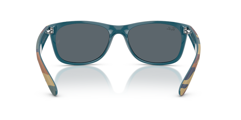 RAY-BAN RB2132 New Wayfarer Classic Blue & Blue Camuflage - Sunglasses, Blue Lens
