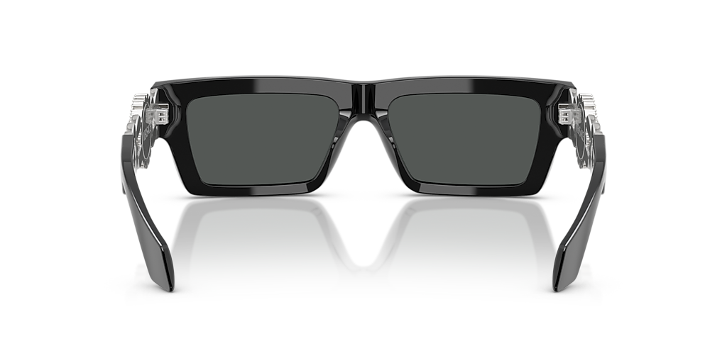 VERSACE VE4484BU Black - Women Luxury Sunglasses, Dark Grey Lens