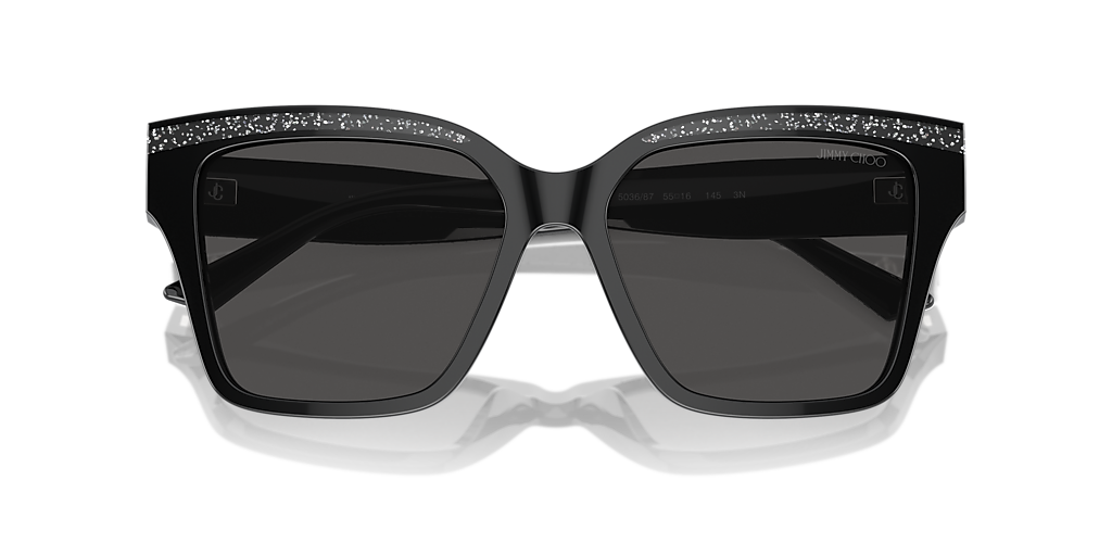 Jimmy Choo JC5003F L (55 - 16) with Grey lenses and Black  display picture 1