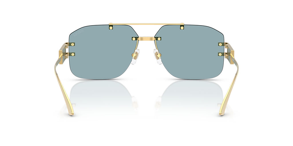 Versace VE2275 L (60 - 13) with Blue lenses and Gold frame