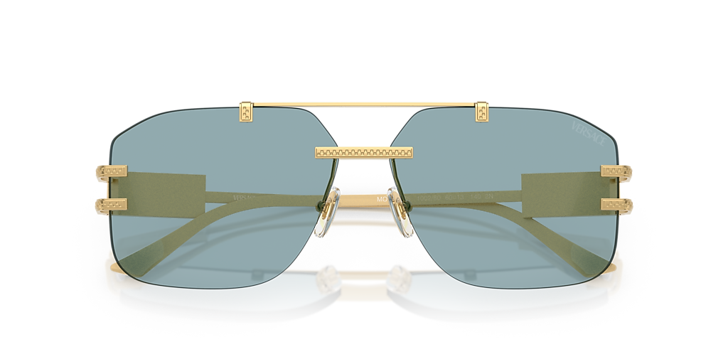 Versace VE2275 L (60 - 13) com Lentes Azul e Armação Ouro