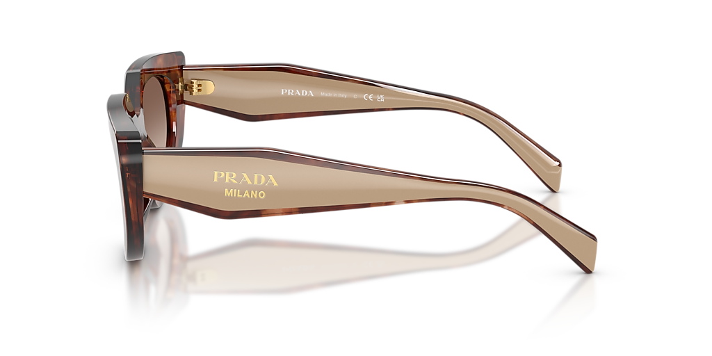 Prada PR D02S M (53 - 20) with Brown lenses and Tortoise frame