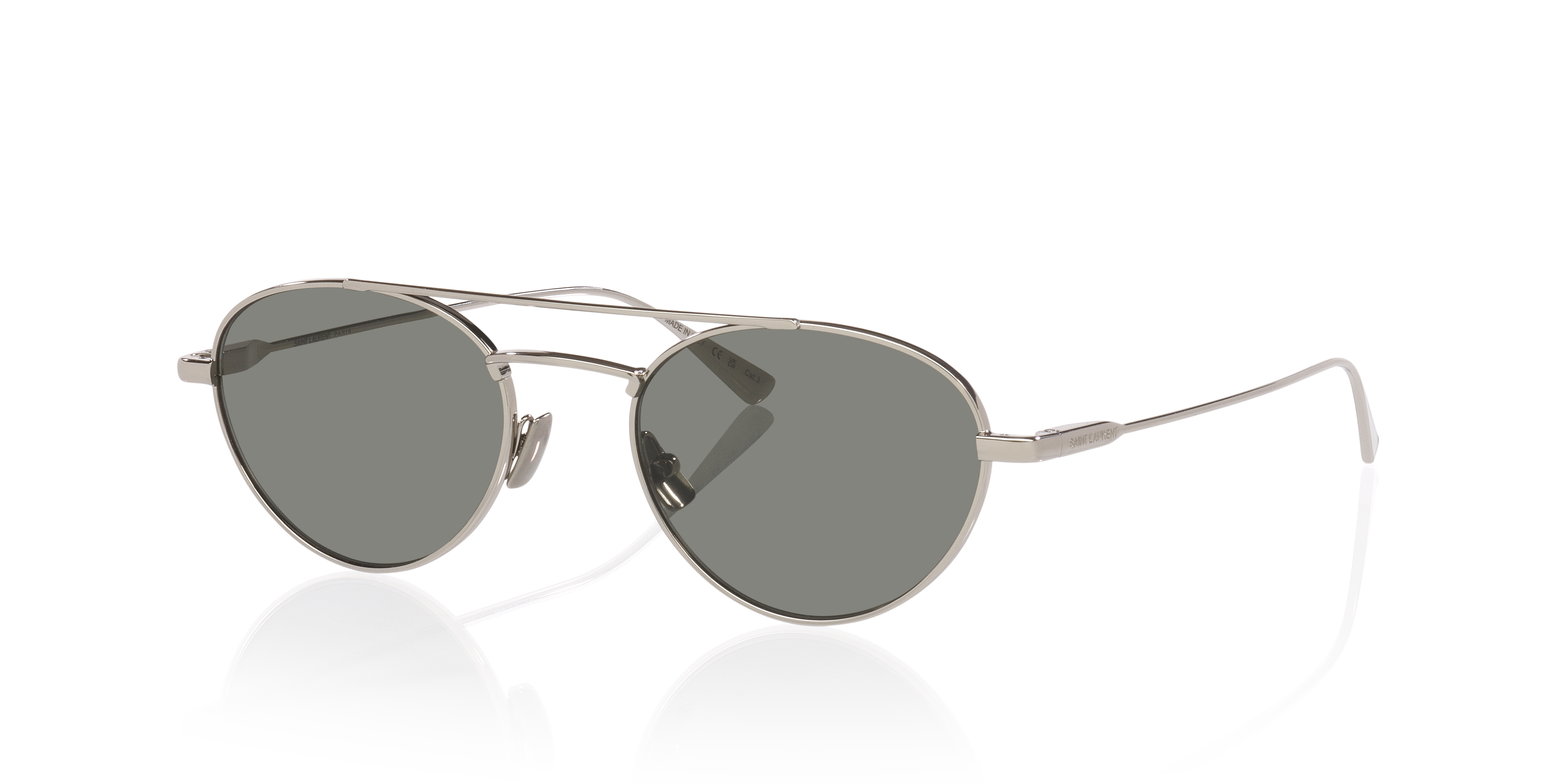 Saint Laurent SL97 M (51 - 20) with Grey lenses and Silver frame
