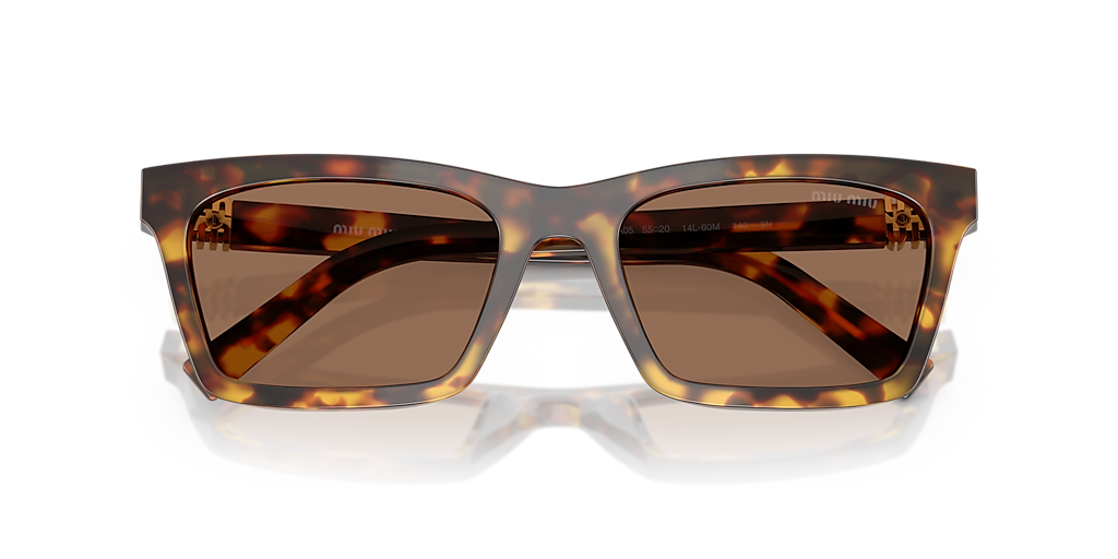 サングラス MiuMiu FW24 Miu Miu - 0MU A05S - 14L60M (0MU A05S 14L60M) Miu Miu MU A05S L (55 - 19) with Brown lenses and Tortoise