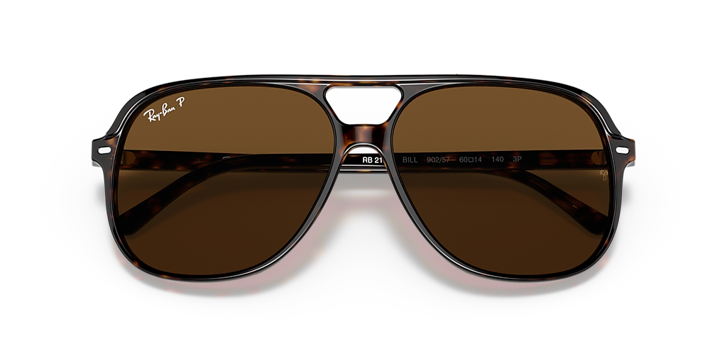 RAY-BAN RB2198 Bill Havana - Sunglasses, B-15 Brown Lens
