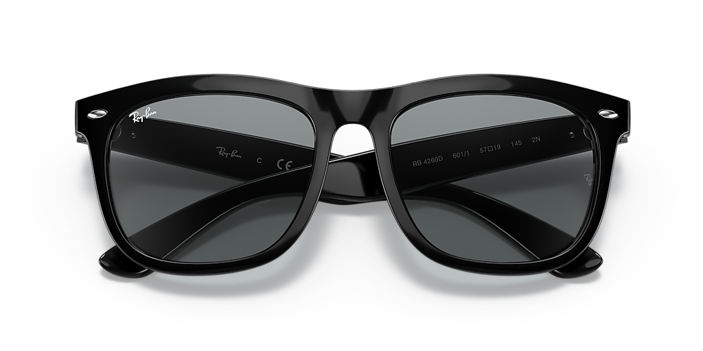 Ray-Ban RB4260D XXL (57 - 19) with Grey lenses and Black frame