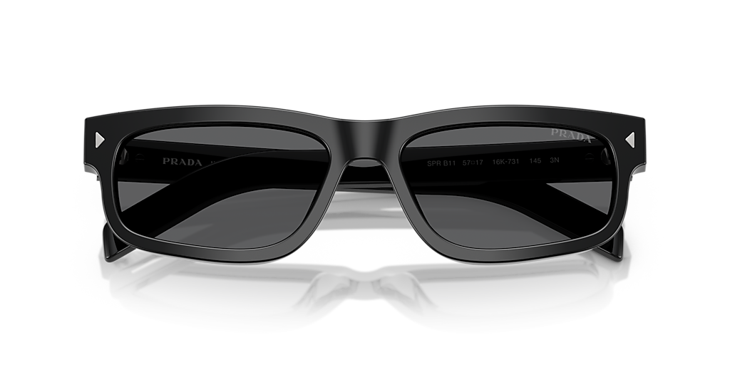 PRADAプラダ 2025SS SPR B11 サングラス【57□17】【MEWA80398】 Prada PR B11S L (57 - 17) with Grey lenses and Black frame