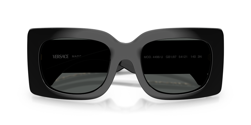 VERSACE VE4496U Black - Women Luxury Sunglasses, Dark Grey Lens