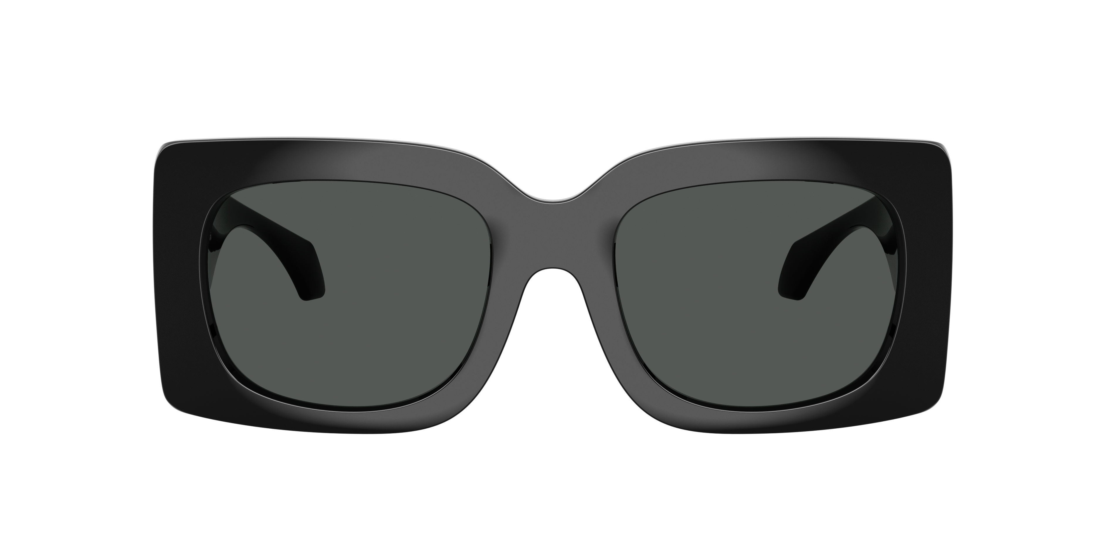Versace VE4496U L (54 - 21) com Lentes Cinza e Armação Preto