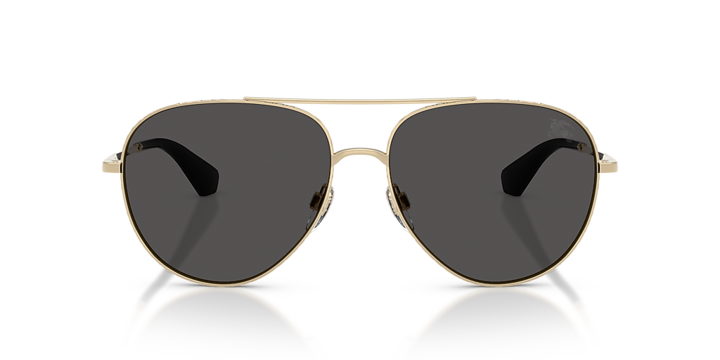 Burberry BE3172 XL (59 - 15) with Grey lenses and Gold frame
