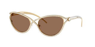 スワロフスキーYOU&I Originally Y pendant, Crystal pearl, White, Rose gold-tone
