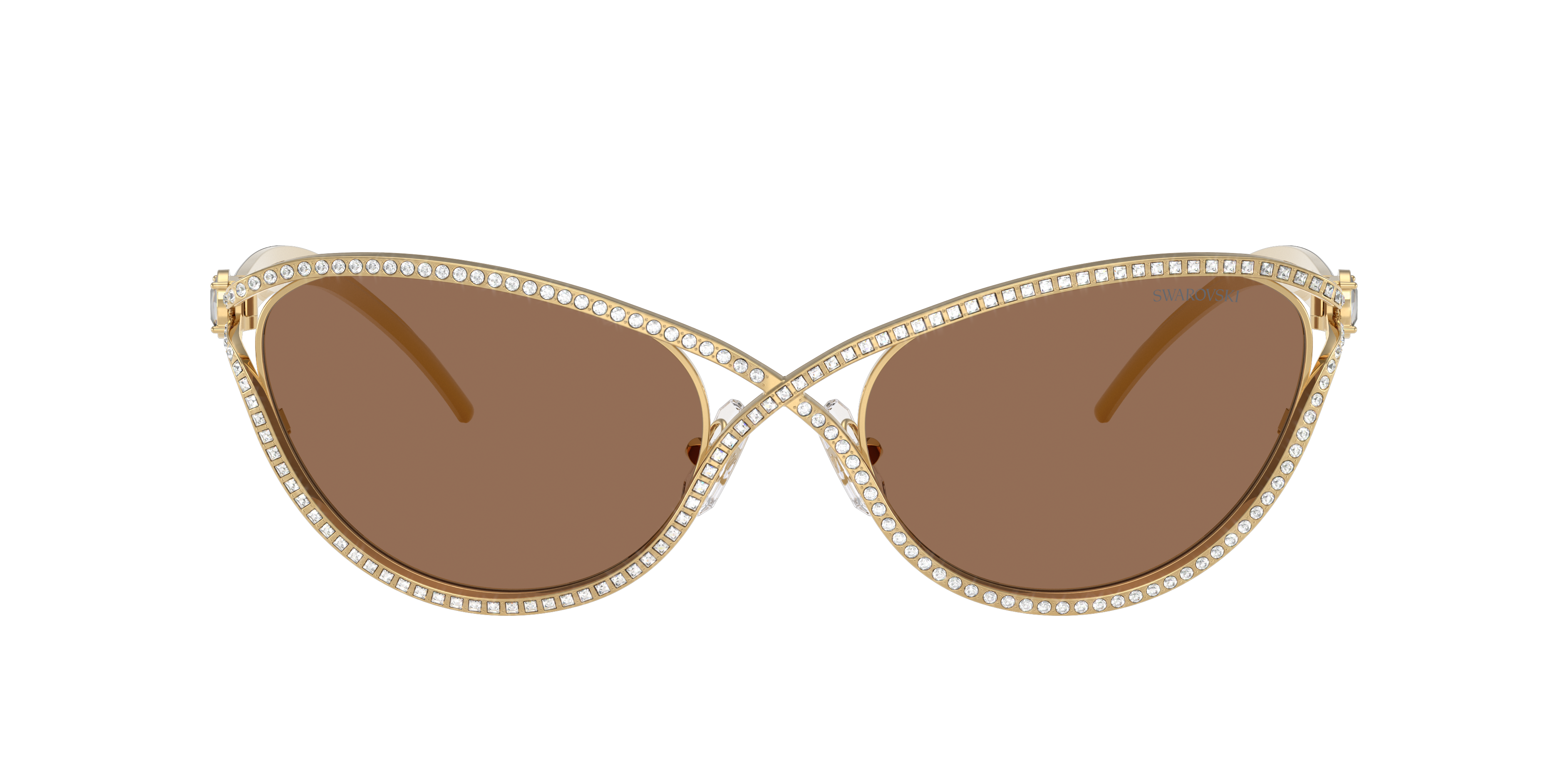 Swarovski SK7025 XXL (58 - 20) with Brown lenses and Gold