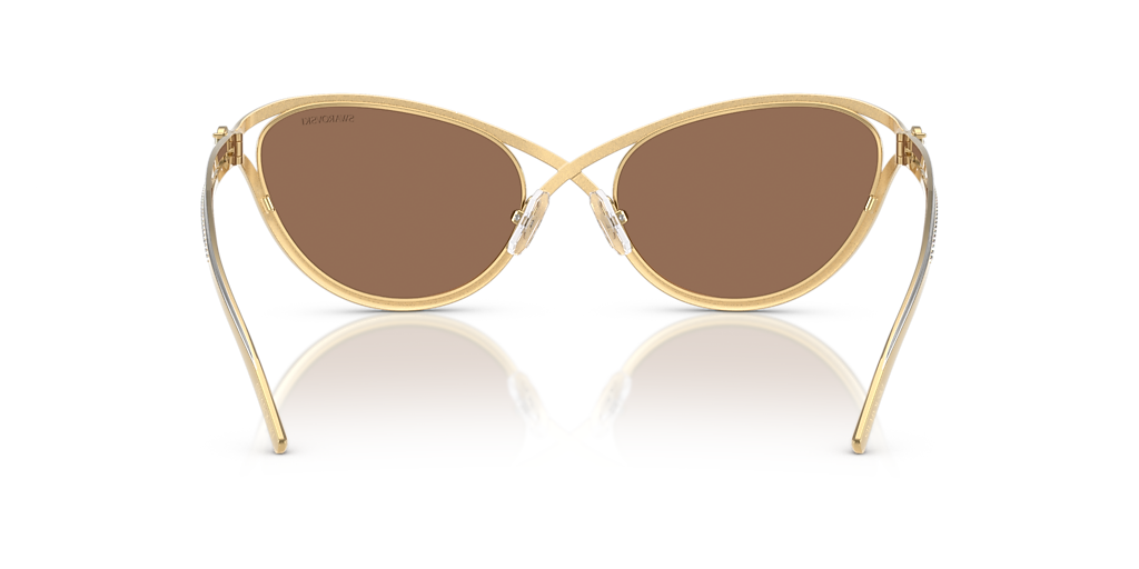 Swarovski SK7025 XXL (58 - 20) with Brown lenses and Gold frame