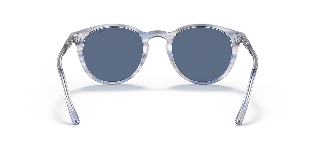 POLO RALPH LAUREN PH4110 Shiny Transparent Blue Brown - Men Sunglasses, Dark Blue Lens