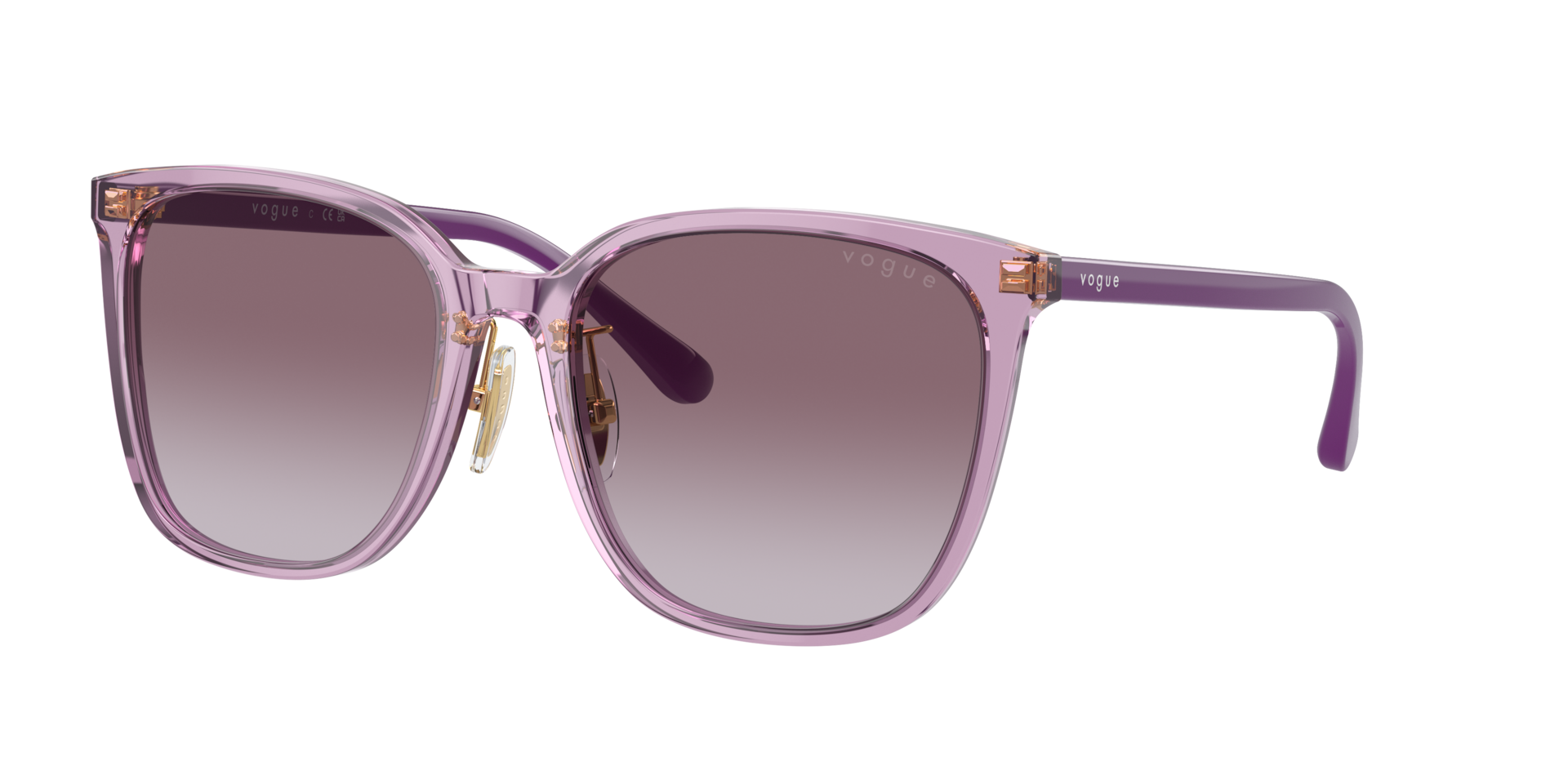 Vogue Eyewear Woman Sunglass VO5537SD -  Frame color: Transparent Violet, Lens color: Violet Gradient