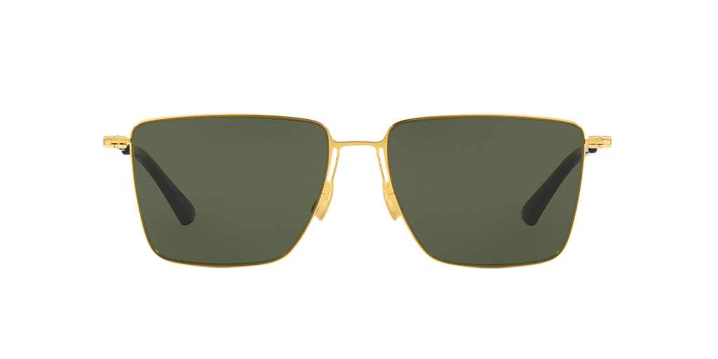 Bottega Veneta BV1267S L (58 - 17) with Green lenses and Gold