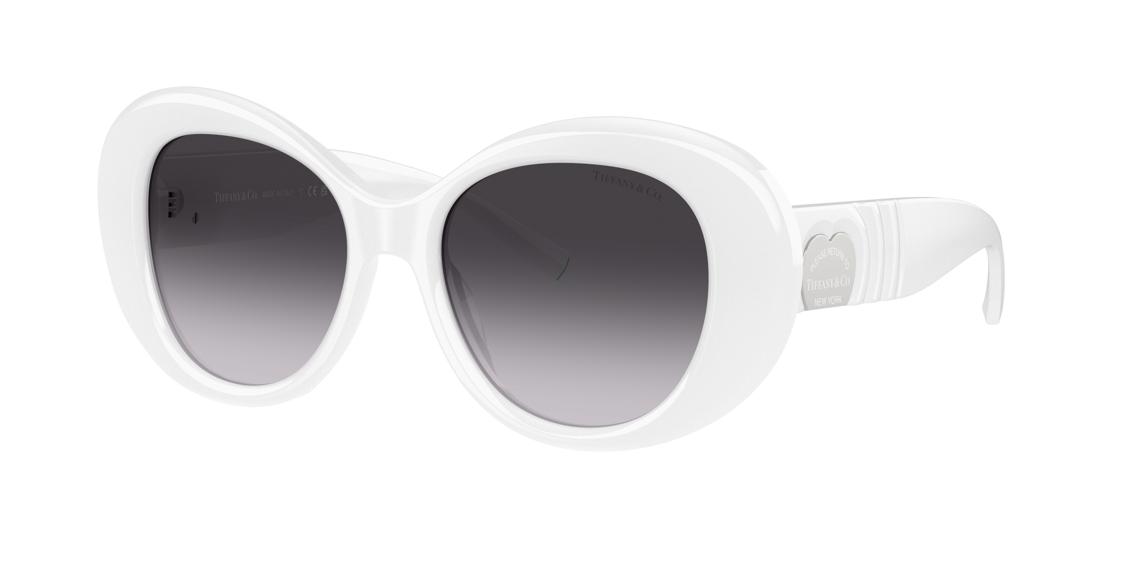 Tiffany & Co. Woman Sunglass TF4228 -  Frame color: Opal White, Lens color: Grey Gradient