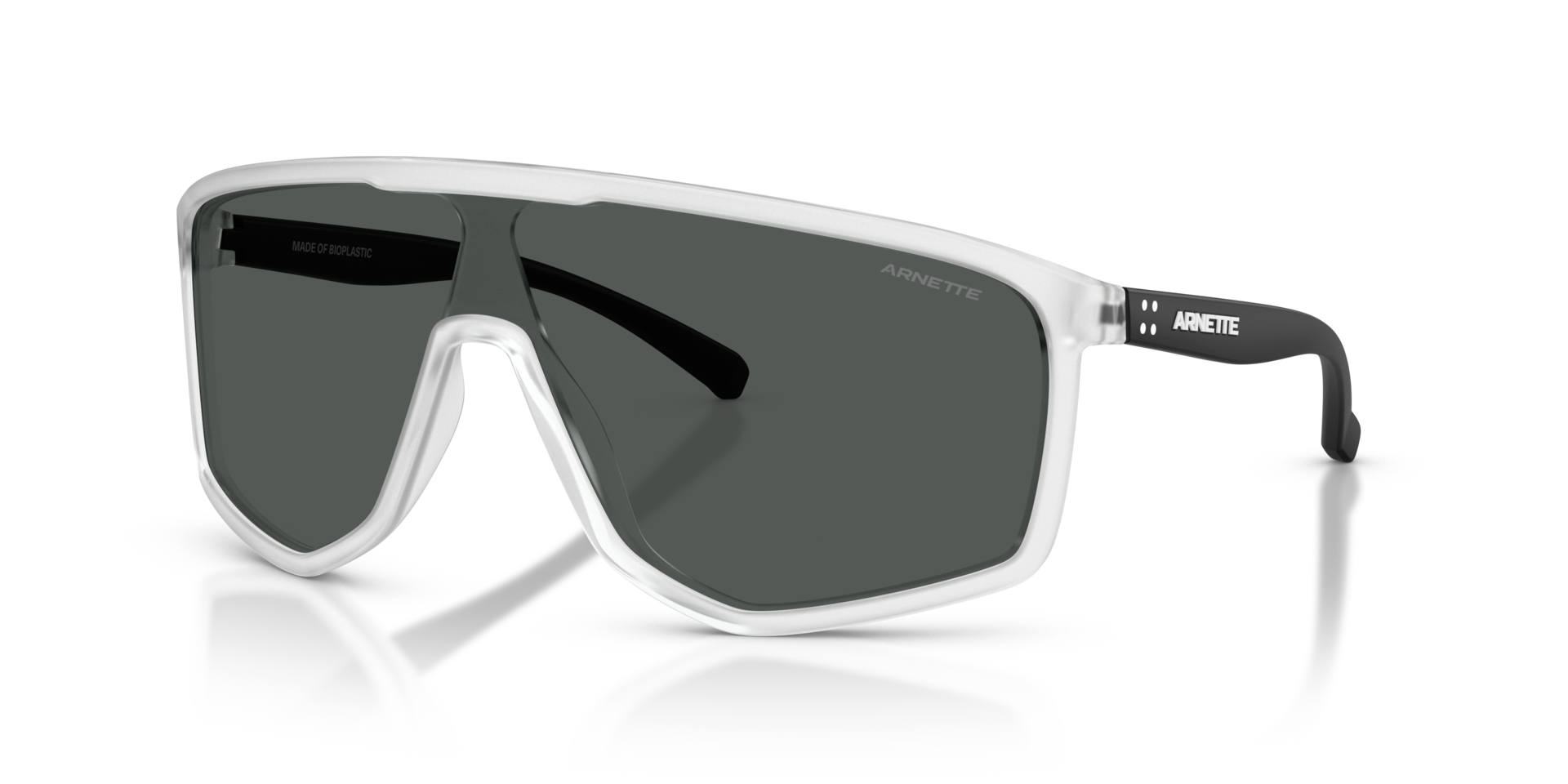 Arnette Stripe-M XL (0 - 136) with Grey lenses and Transparent frame ...