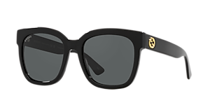 Gucci GG1023S XL (54 - 17) with Brown lenses and Black frame