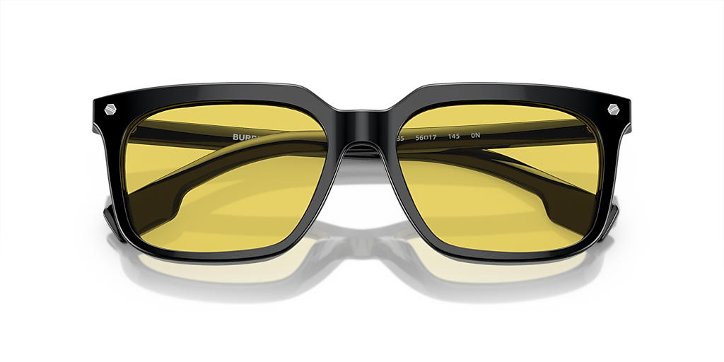 Burberry BE4337F Carnaby L (56 - 17) with Yellow lenses and Black